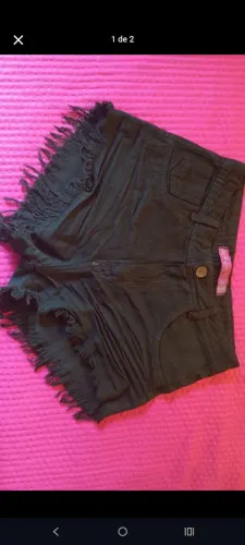 Short Jeans Preto