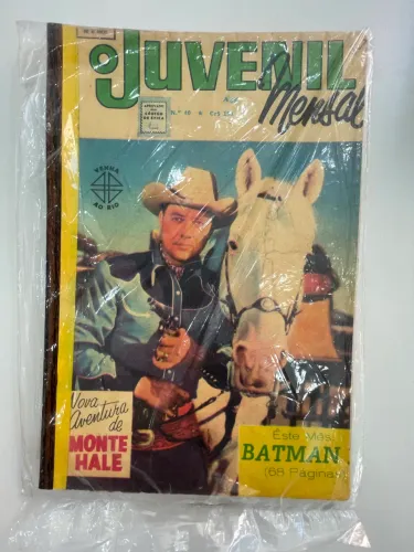 Gibi O Juvenil Mensal 40 - Ebal 1966 - Batman E Monte Hale RARIDADE