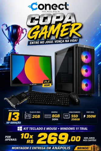 PC GAMER NOVO (P/ MONTAR) GARANTIA 1ANO