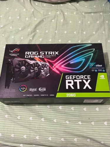Placa de Vídeo RTX 2060 Asus Rog Strix 6GB 3 Ventoinhas