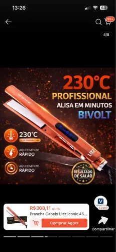 Prancha Alisadora Lizz