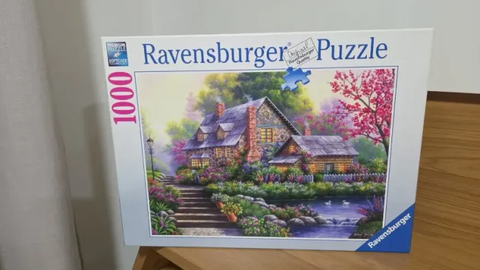 Quebra-Cabeça Ravensburger 1000 Peças Cabana No Lago Premium
