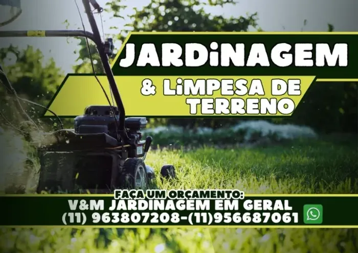 Jardinagem e limpeza de terreno