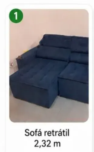 Sofá retrátil.