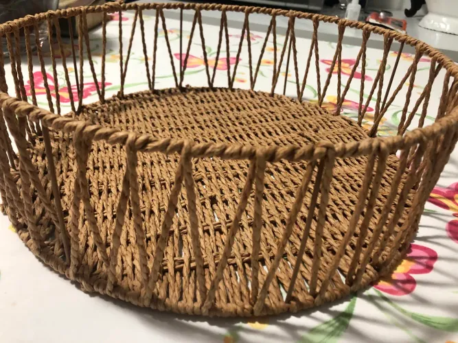 Cesta de Pão de Vime