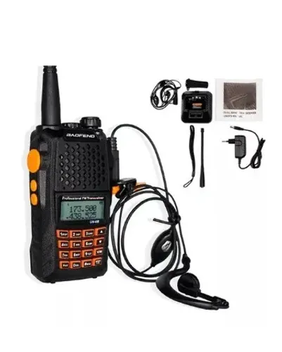 Radio Ht Walk Talk Dual Band Uhf Vhf Fm Baofeng Uv-6r 7w Preto Produto Novo.