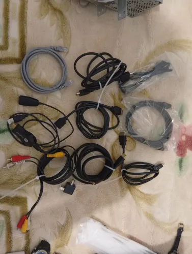 Conjunto cabos HDMI, Adaptador de exibição sem fio anycast, cabo áudio e vídeo