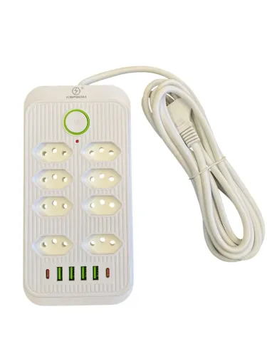 FILTRO DE LINHA BIVOLT 8 BOCAS KAPBOM KA-7236