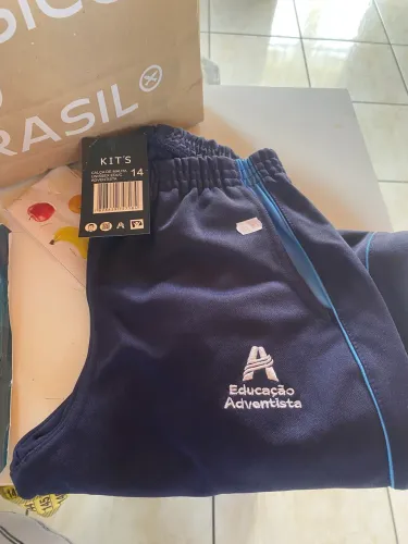 Calça colégio adventista unissex 14 anos