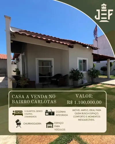 Imóvel para venda tem 290 metros quadrados com 5 quartos em Centro - Paracuru - CE