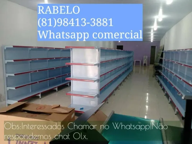 Gôndolas Prateleira de aço com o melhor preço do mercado em até 10x sem juros no cartão 