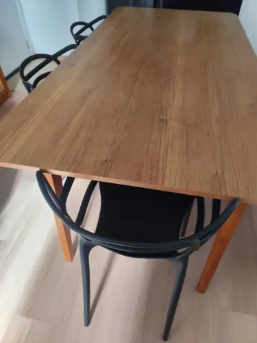 Mesa de Jantar 6 Lugares + 6 Cadeiras Allegra