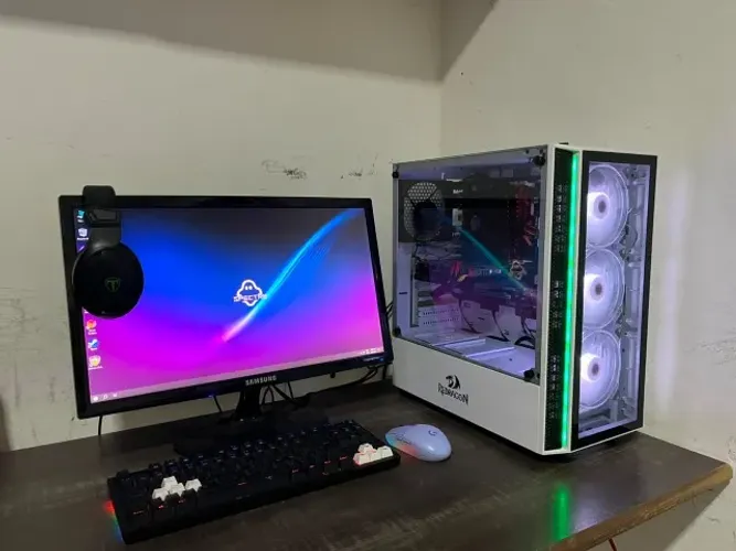 PC Gamer Completo + Monitor + Mouse Logitech G305 + Brindes