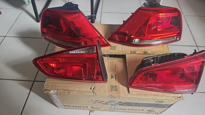 Par de lanternas completas trazeiras de golf 1.6 msi mk7 2015 