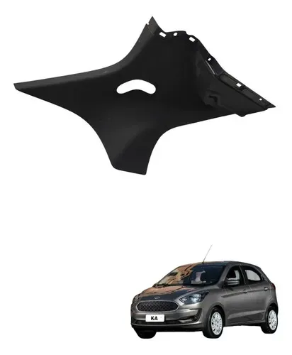 Acabamento Bagagite Esquerdo Ford Ka 1.0 3cc 2020. Preto Preto