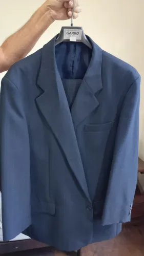 Terno Masculino Garbo 62 Azul Excelente Conservação