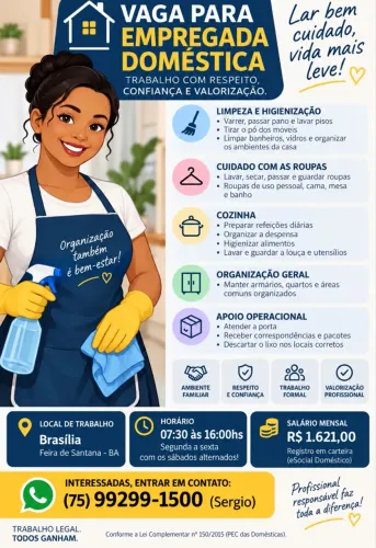 Contrata -se Domestica!