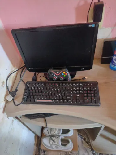 KIT PC - MONITOR LG + TECLADO + CONTROLE USB + CABO