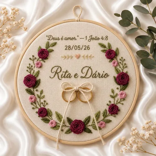 Porta Alianças Personalizado 