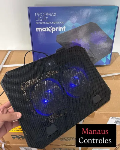 Suporte de Notebook com Cooler - 2 Hélices de Ventilação 