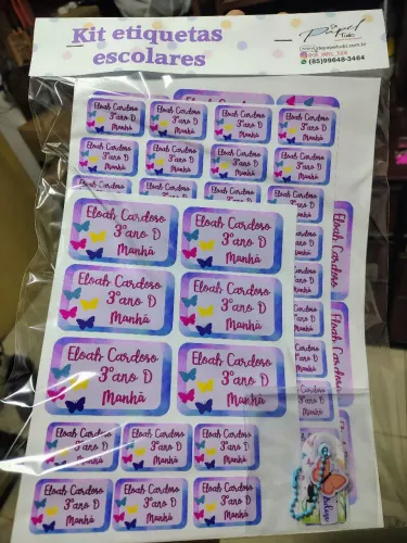 Etiquetas escolares