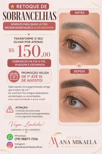 Micropigmentação de sobrancelhas