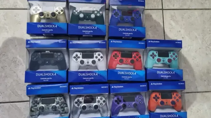 Controle Ps4 Game Pass Tv Samsung Joystick Sem Fio Camuflado e Diversas Cores