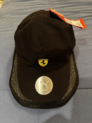 +mt boné puma ferrari race statement bbcap, preto, 100% original, novo e com etiqueta.