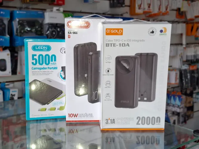 Carregador portátil 5.000 a 20.000 mAh - entrega em slz e região