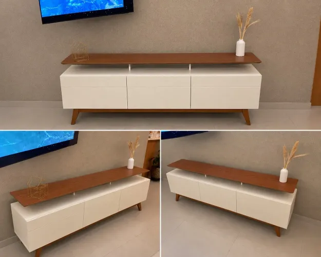 Rack de Madeira para TV - usado