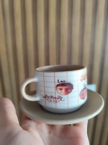 Xícara com pires personalizado