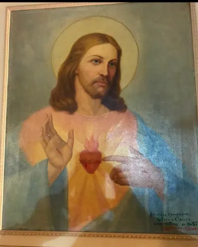Quadro Sagrado coração 1951