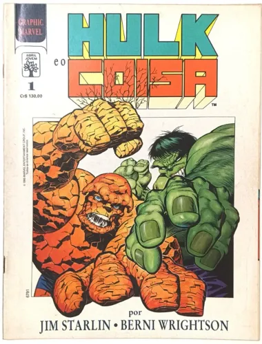 Graphic Marvel n° 1, Hulk e o Coisa: A grande mudança. Abril - 1990.