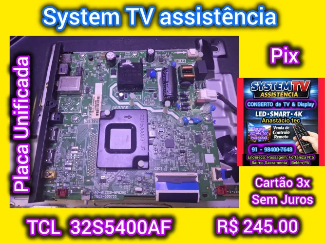 Placa Unificada TCL 32S5400AF