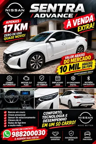 Nissan Sentra Advance 2.0 16V Aut. 2025