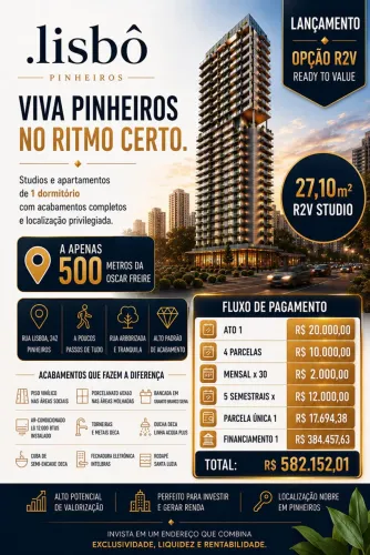 Garden com 1 Dormitorio(s) localizado(a) no bairro Pinheiros em São Paulo / Ref.:OR