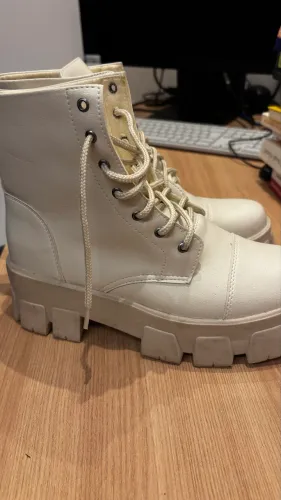 Bota Coturno Bege 