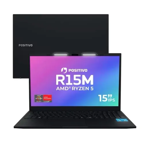 Notebook positivo vision r15m amd ryzen 5 16gb ram 512gb ssd W11