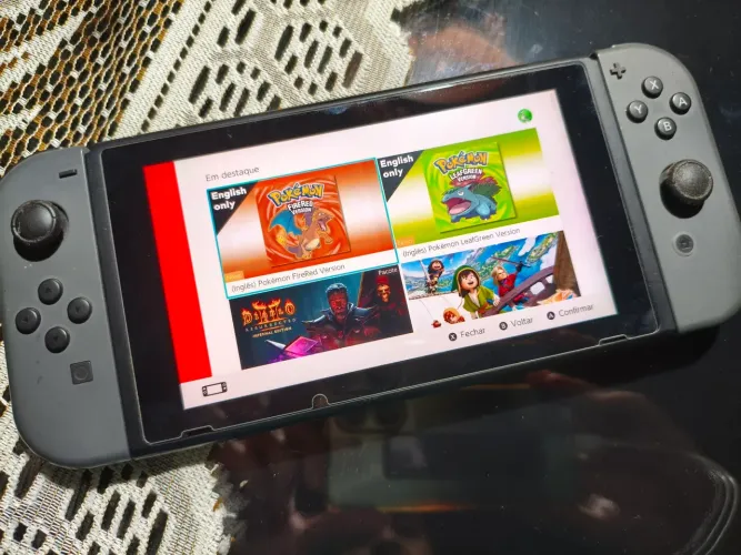 Nintendo switch com Jogo Físico e case