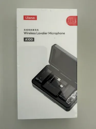 Microfone de Lapela Sem Fio Ulanzi A100 - Duplo + Case de Carga