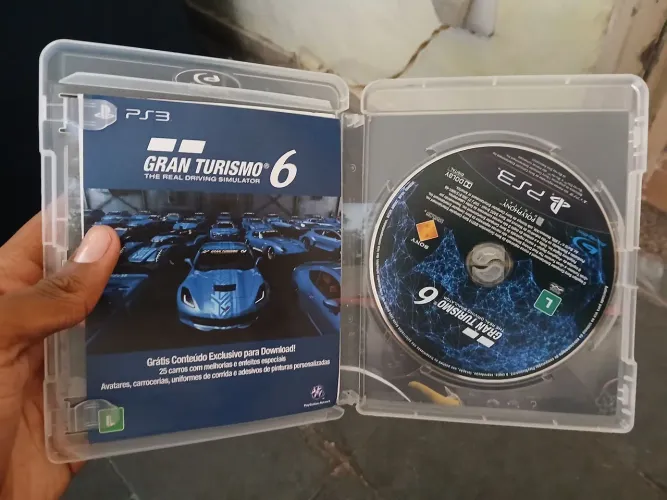 Jogo de ps3 original (gran turismo 6) com manual