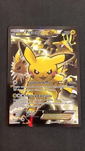 Carta TCG Pokémon - Pikachu-EX (XY124/?) - Promo / SP