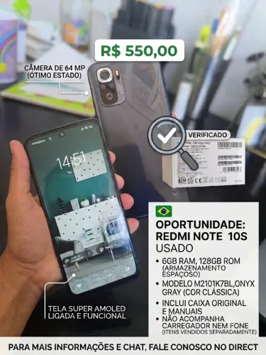 Telefone celular Xiaomi Redmi Note 10s