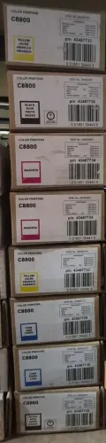  Lote com 4 Toner Okidata C8800 Original Novo Caixa Boa e Caixa Avariada