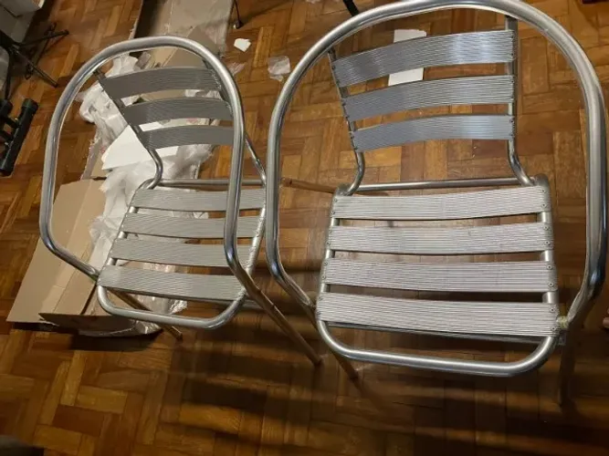 Par de Cadeiras Inox