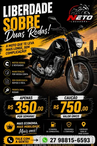 Aluguel de moto / Motos zeras e seminovas