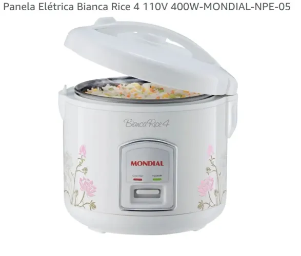 Panela elétrica Mondial Bianca Rice 4