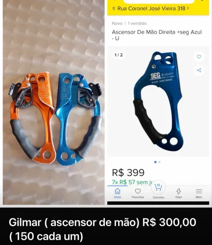 Equipamento de Rapel ( alpinista)