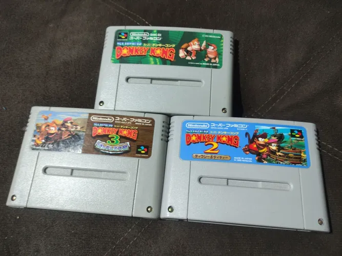 Trilogia donkey Kong 1,2 e 3 super Nintendo