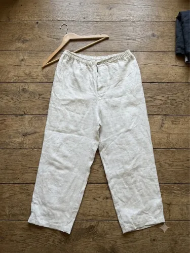 Calça em linho masculina (peça incrível)